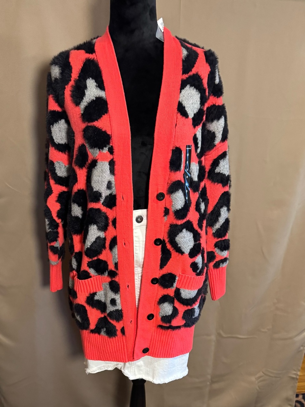 NWT Torrid Fuzzy Leopard Cardigan